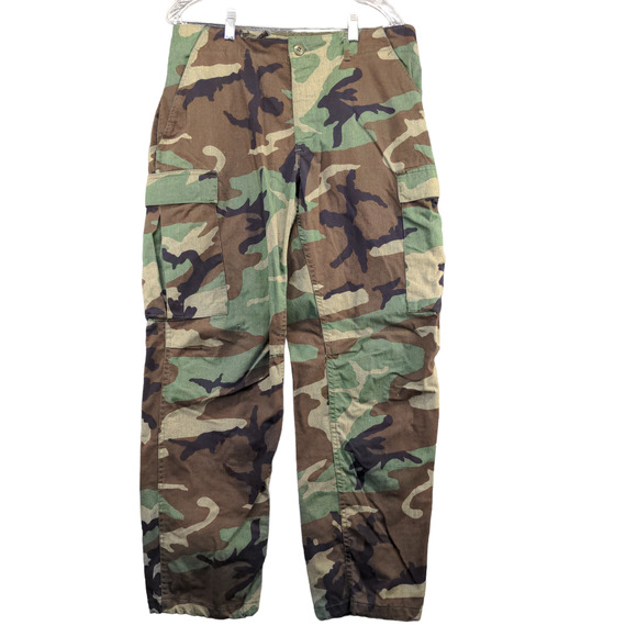 U.S. Army Men's Woodland Camo Cargo Pants Size M Pockets Military - Picture 1 of 11